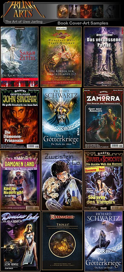 Fantasy Artist Uwe Jarling Bookcover Art
